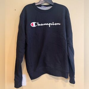 Black “Champion” Crewneck